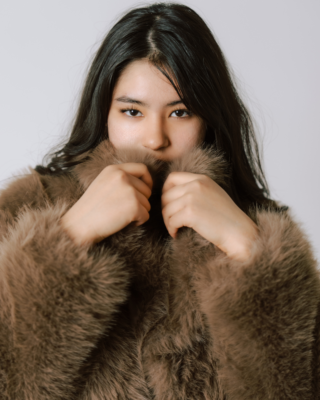 Faux Fur Coat – Cream Featherlight