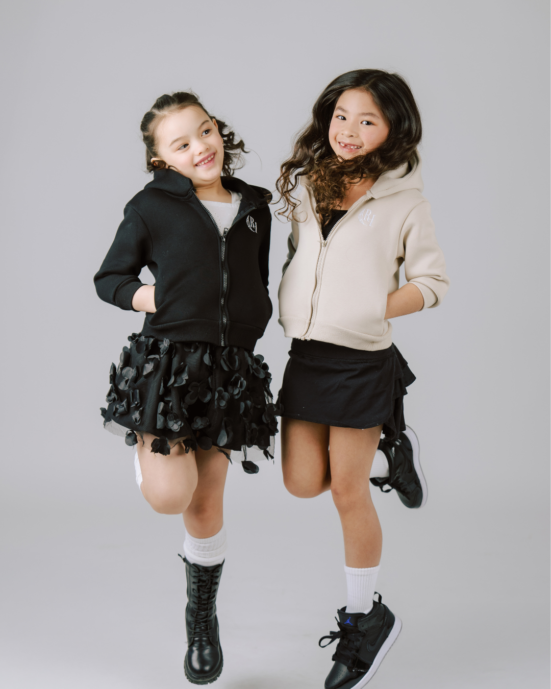 Kids & Toddlers Zip-Up Hoodie – Cream Salt Wind