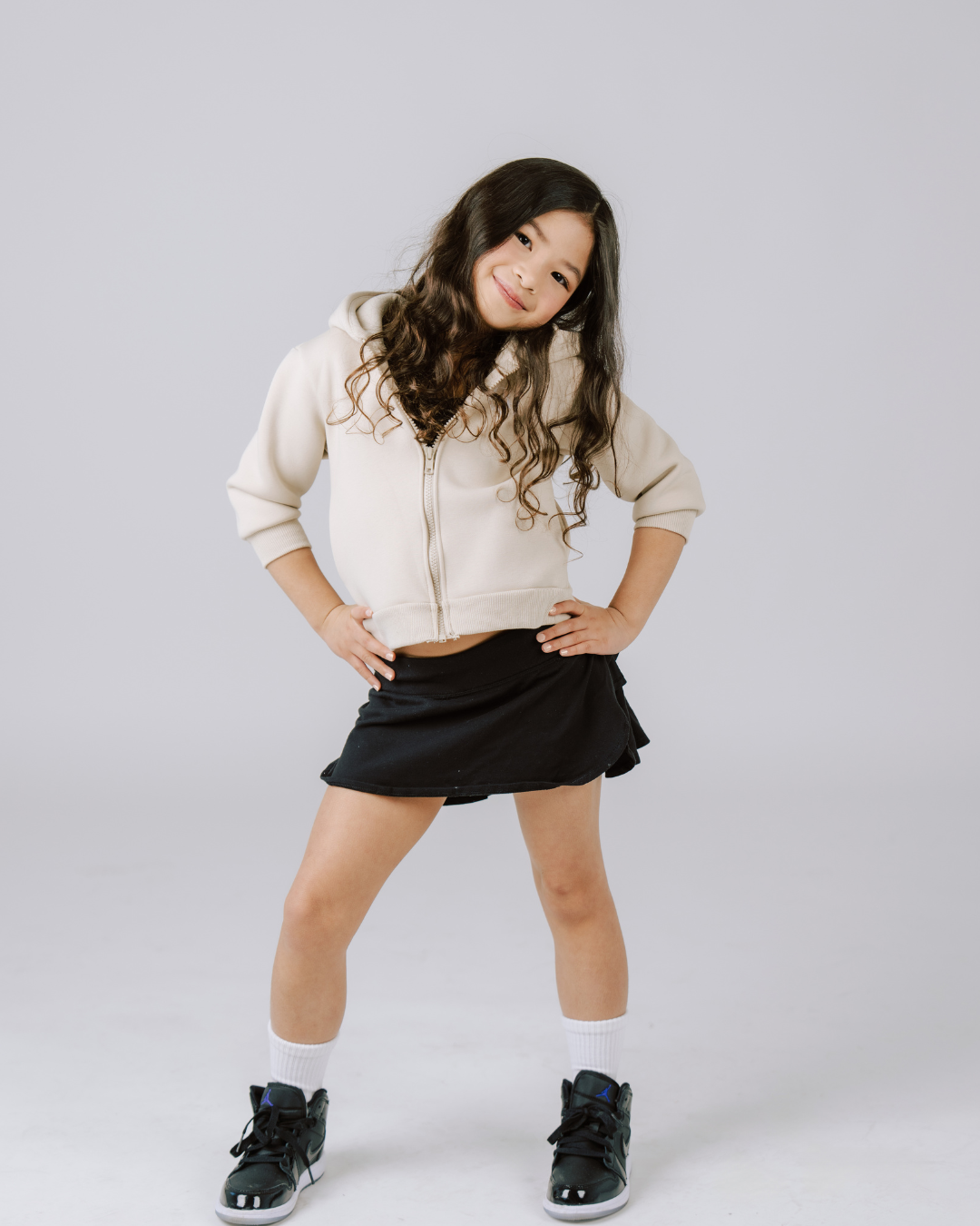 Kids & Toddlers Zip-Up Hoodie – Cream Salt Wind