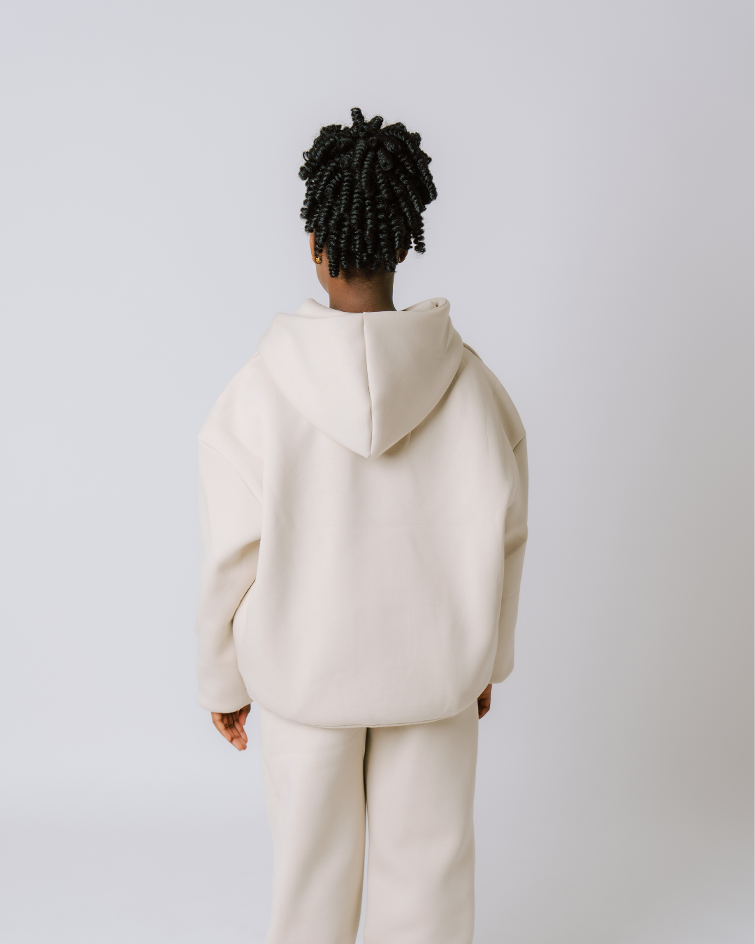Youth Hoodie – Cream Salt Wind