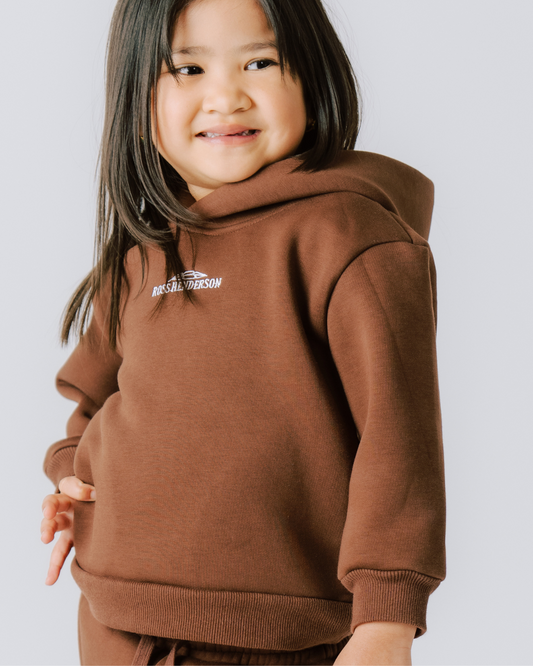 Kids & Toddler Hoodie – Brown Clay Coast