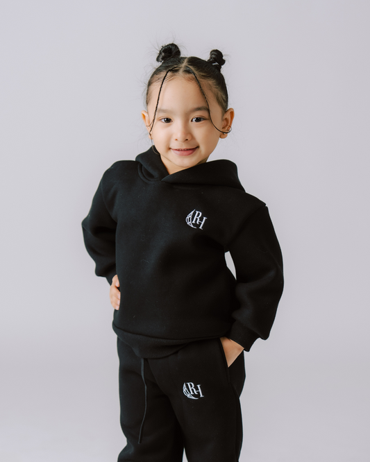 Kids & Toddler Hoodie – Black Smoke Cedar