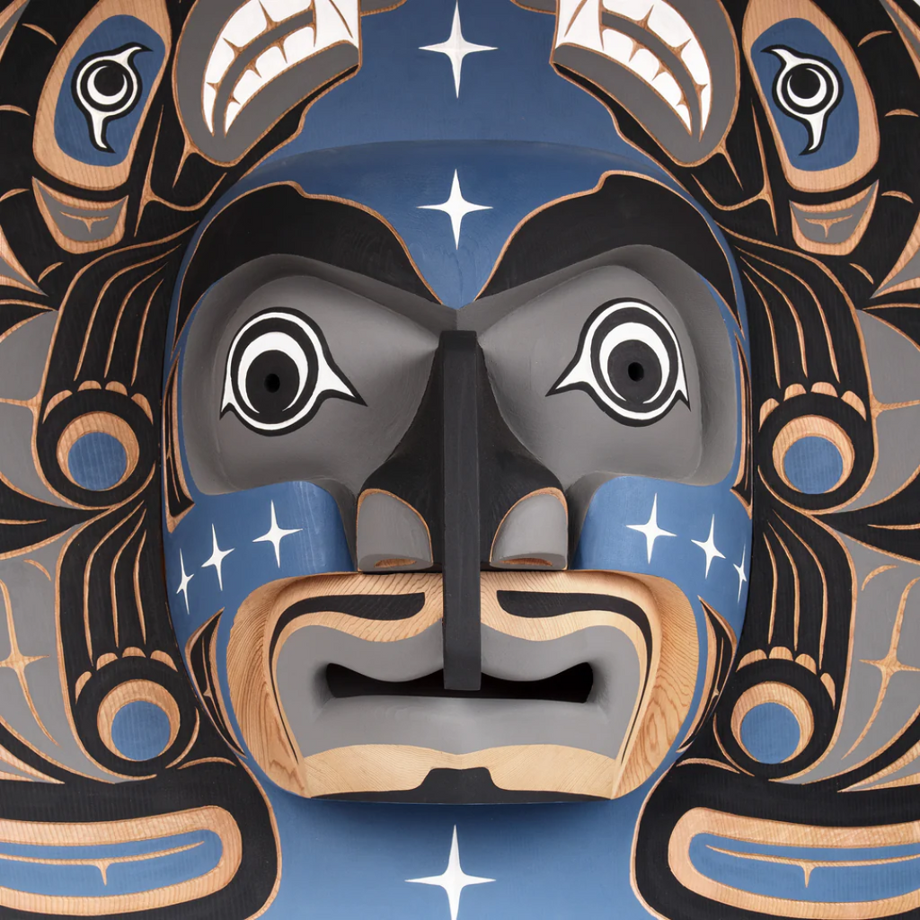 Moon - Red Cedar Mask