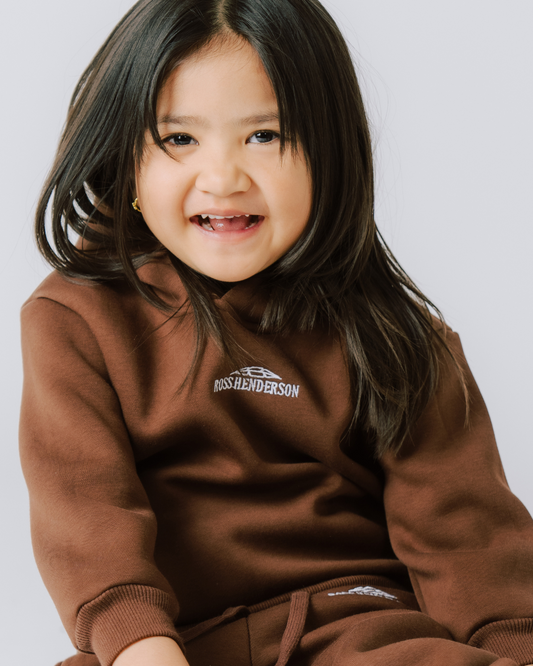 Kids & Toddler Hoodie – Brown Clay Coast