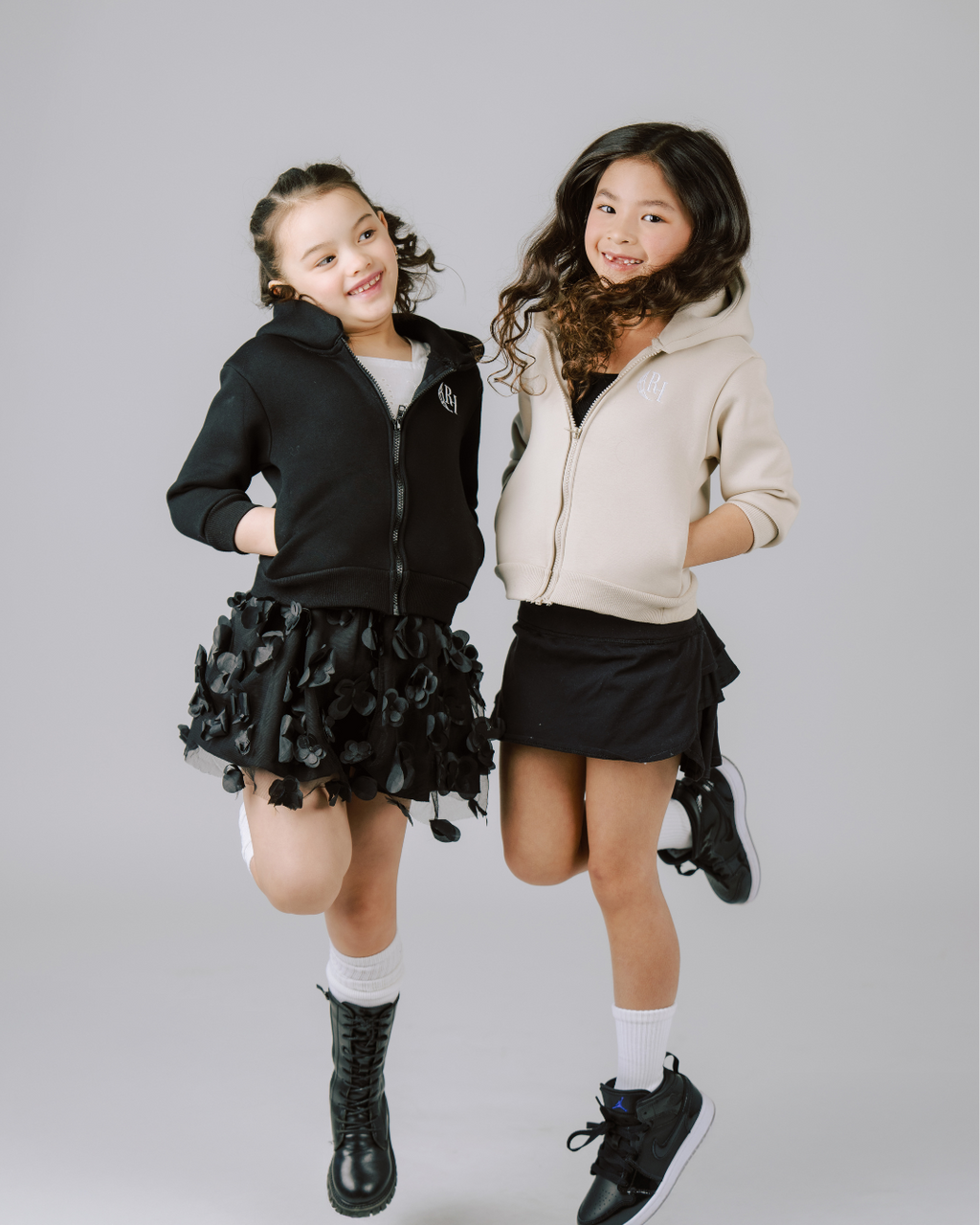 Kids & Toddlers Zip-Up Hoodie – Black Smoke Cedar