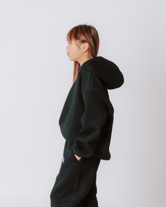 Youth Hoodie – Black Smoke Cedar