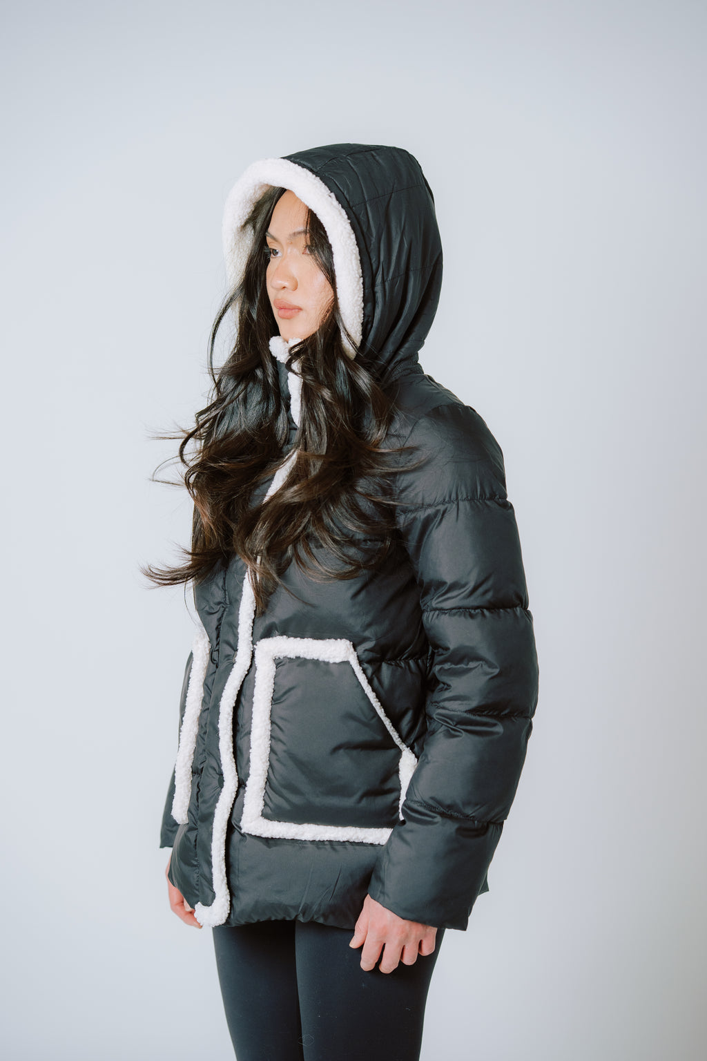 Black Frost Puffer Jacket - Women