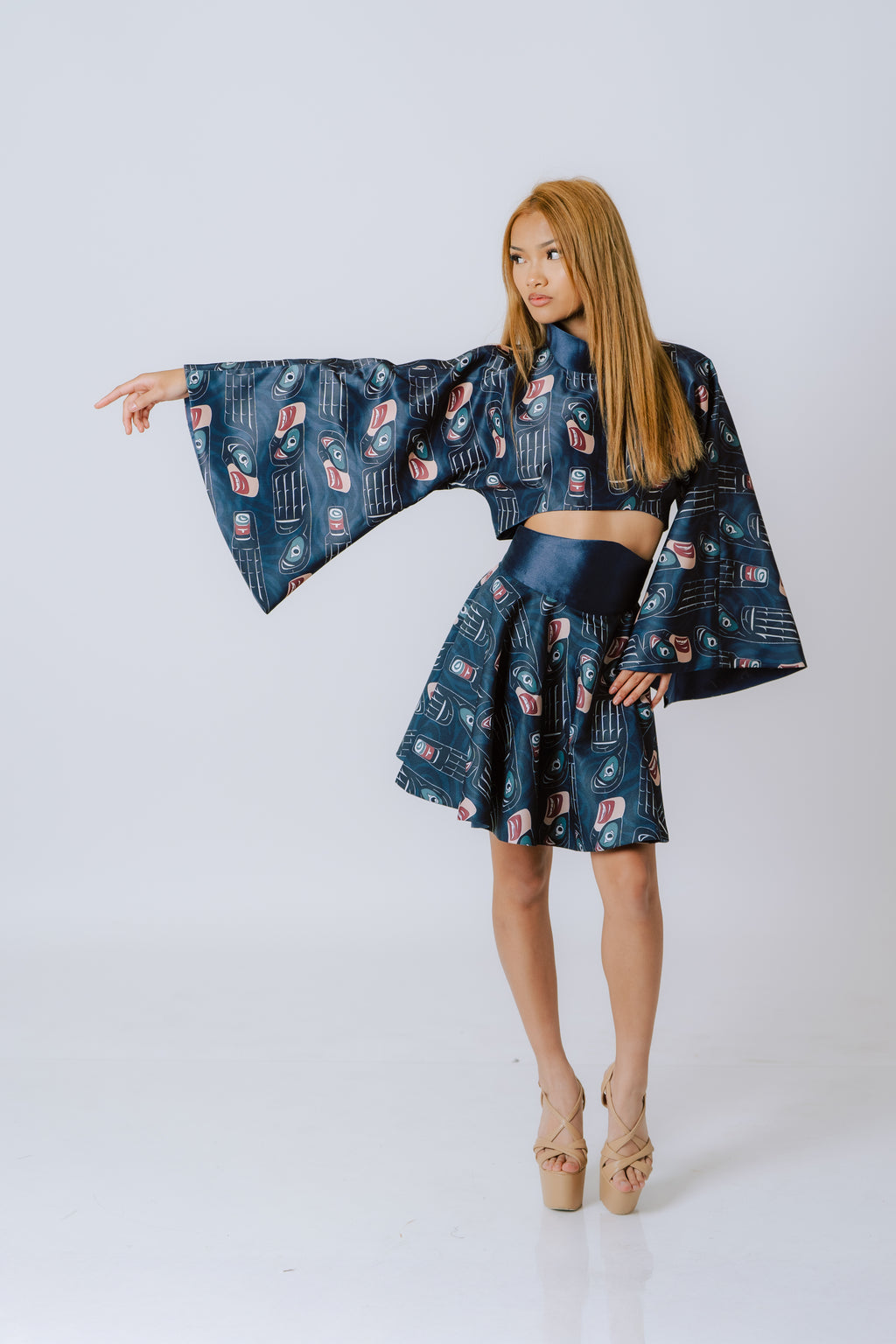 Modern Coastline Pattern Set - Women